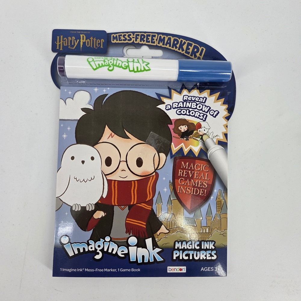 Harry Potter Imagine Ink Magic Pictures Mess-Free Marker Coloring Book NEW